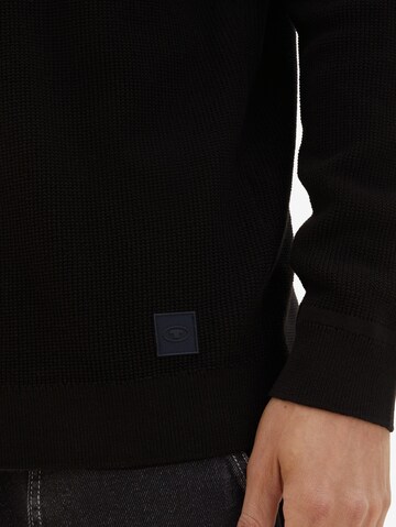 TOM TAILOR Sweater in Black