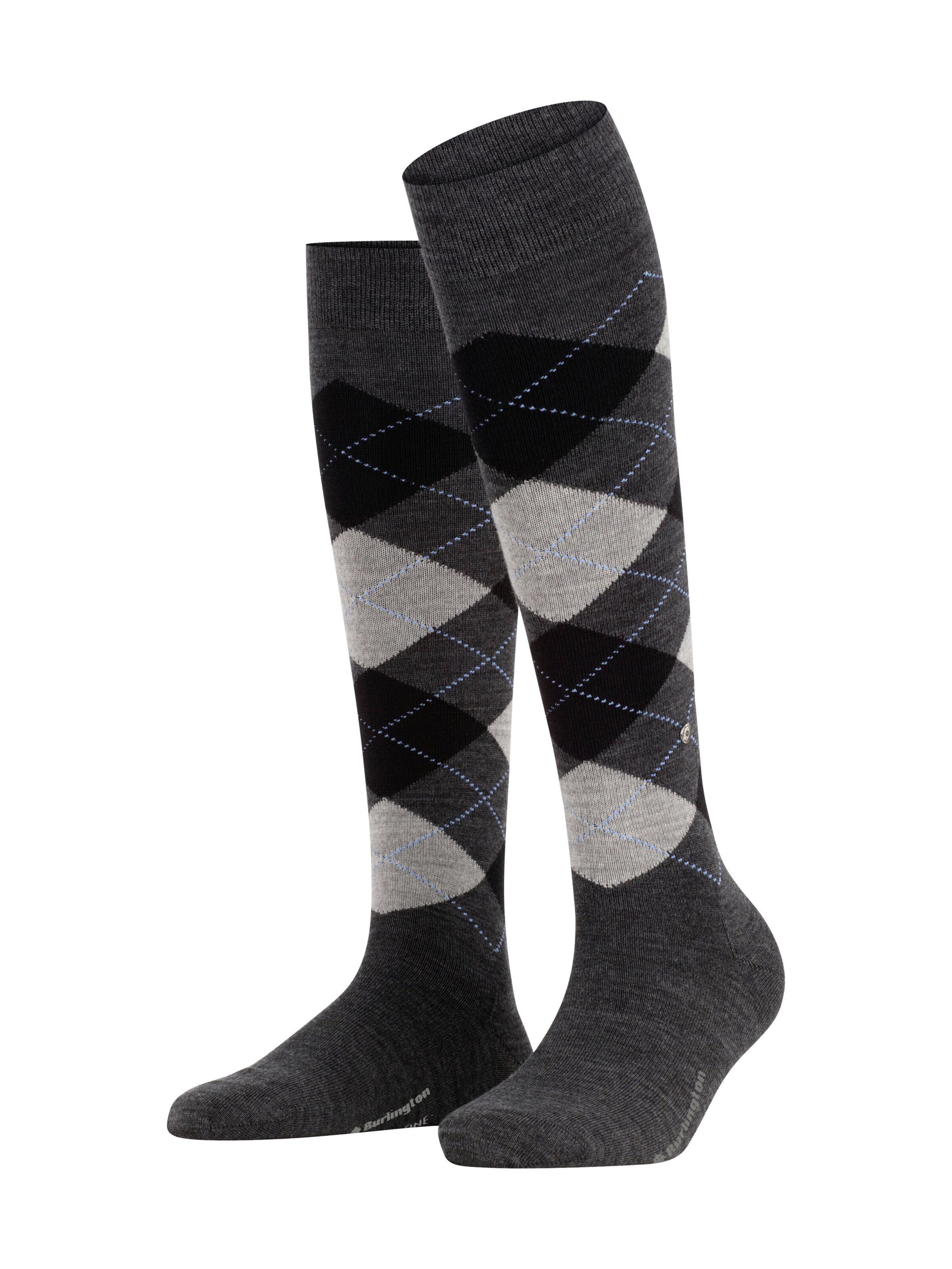 BURLINGTON Overknee Strümpfe 'Marylebone'‌ in Grau