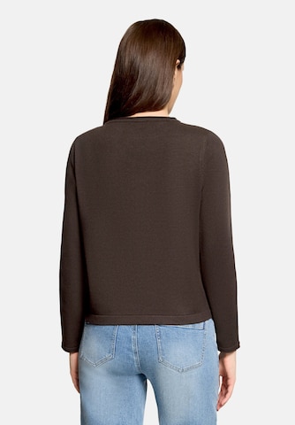 Cartoon Pullover in Braun