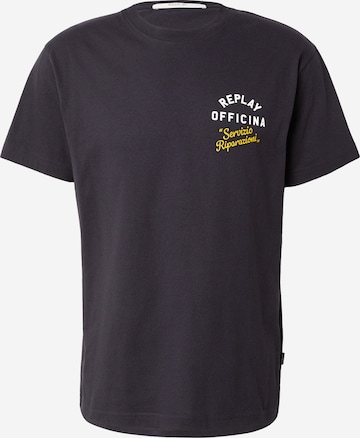 Tricou de la REPLAY pe gri: față