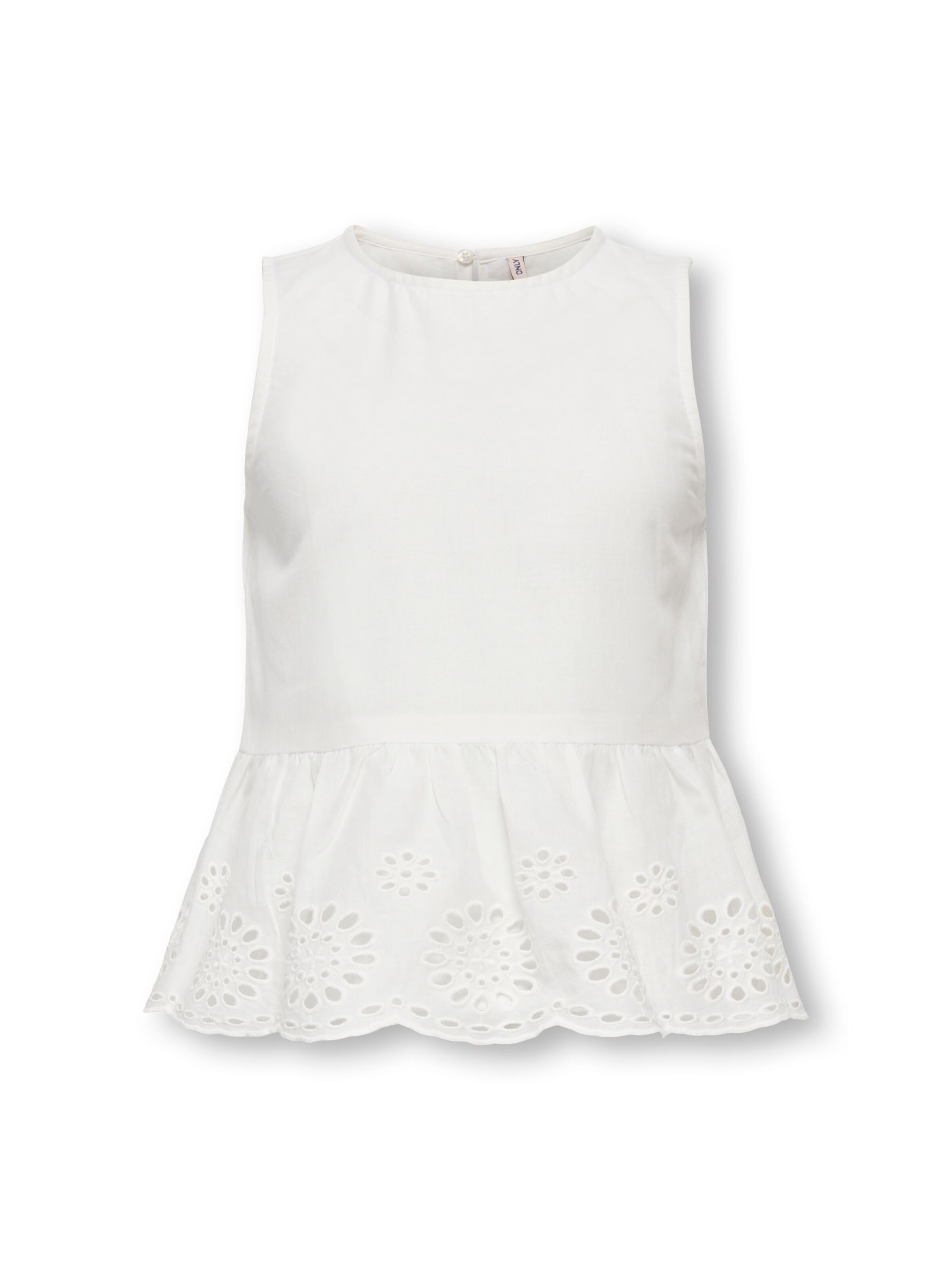 Top 'KOGBONDI' di ONLY GIRLS in bianco: frontale