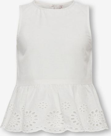 Haut 'KOGBONDI' ONLY GIRLS en blanc : devant
