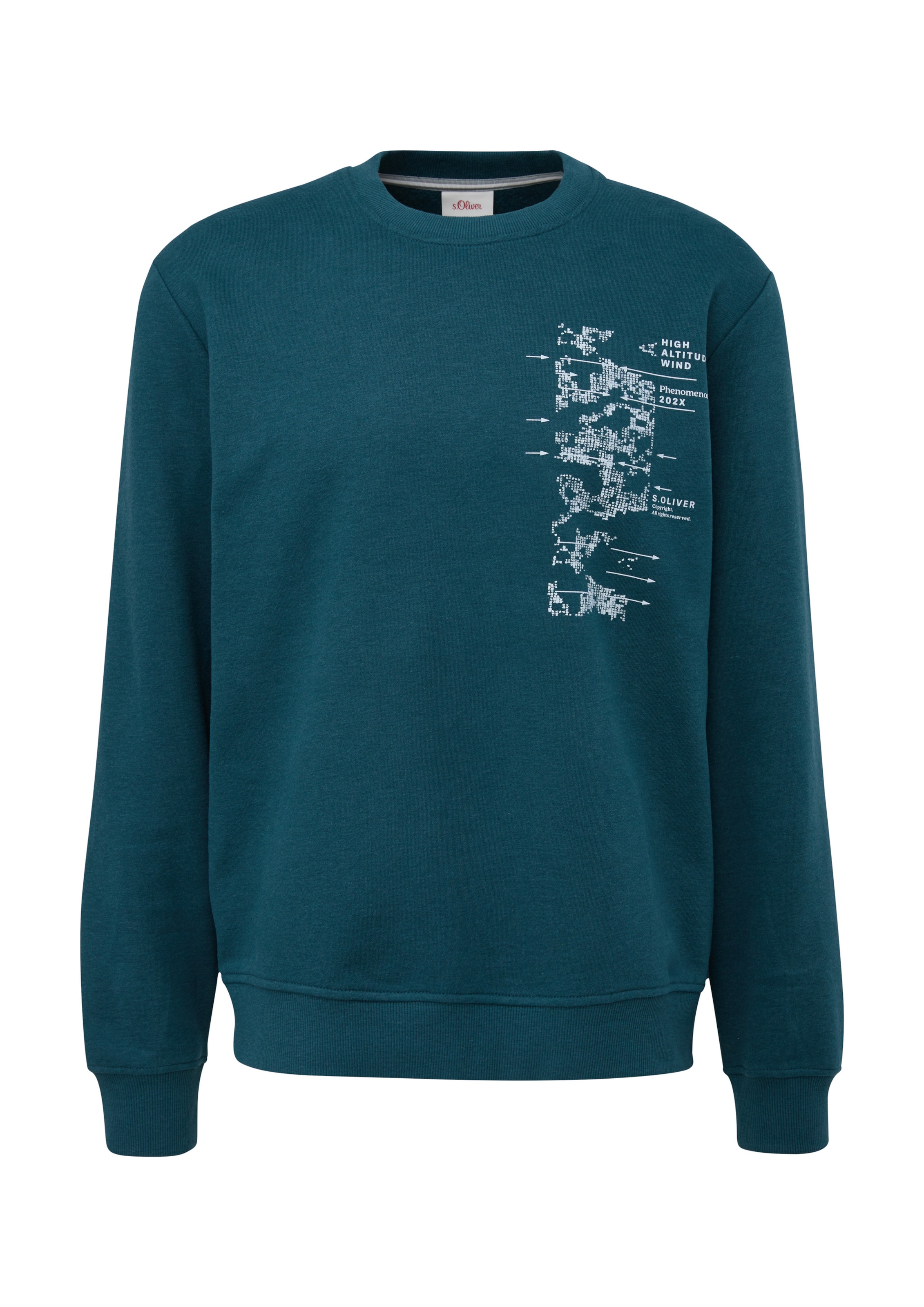 s.Oliver Sweatshirt in Blauw: voorkant
