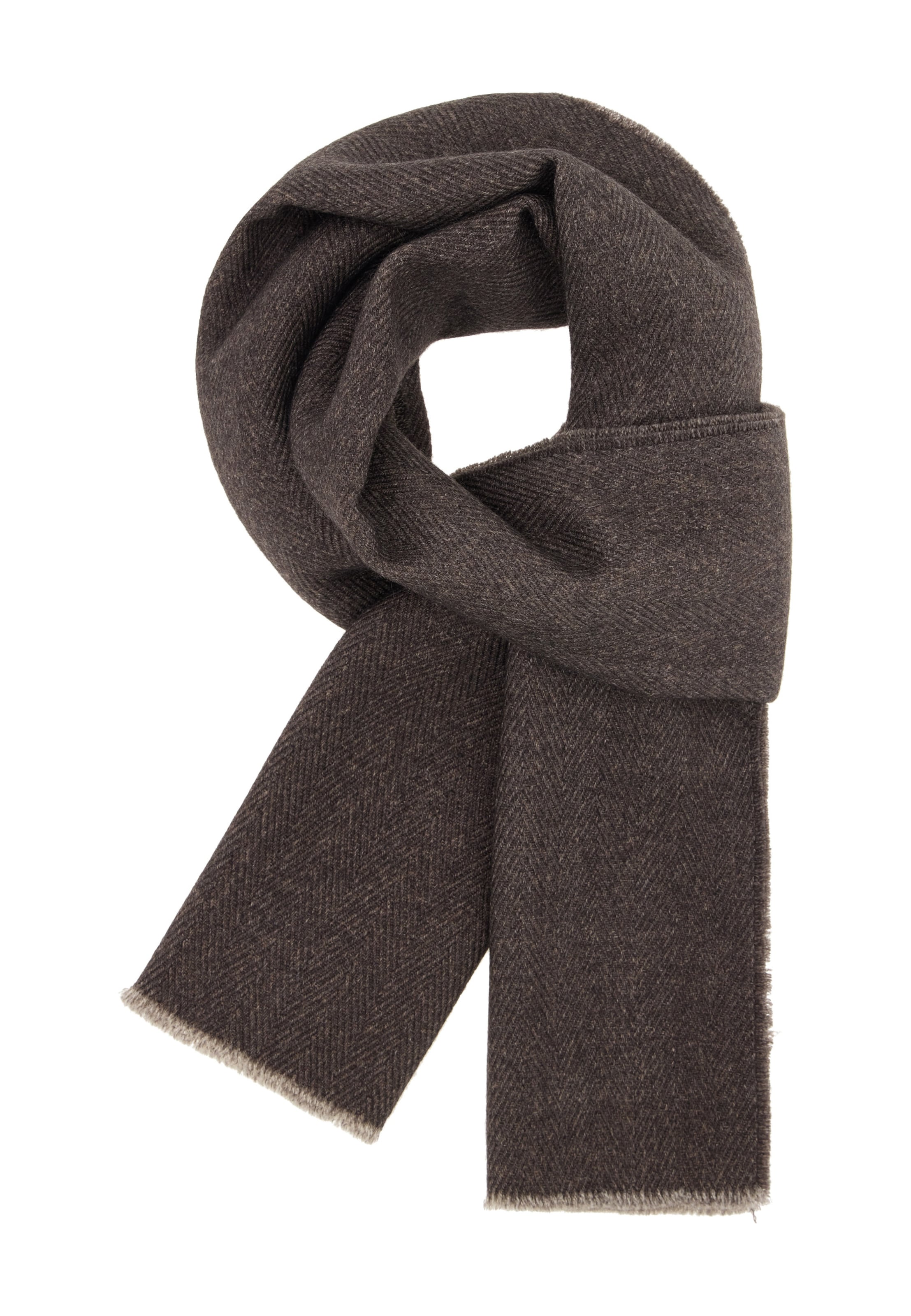 Boggi Milano Schal in Grau: Vorderseite
