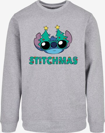 Felpa 'Lilo And Stitch - Stitchmas Glasses' di ABSOLUTE CULT in grigio: frontale