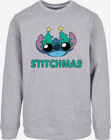 ABSOLUTE CULT Sweatshirt 'Lilo And Stitch - Stitchmas Glasses' in Grau: predná strana