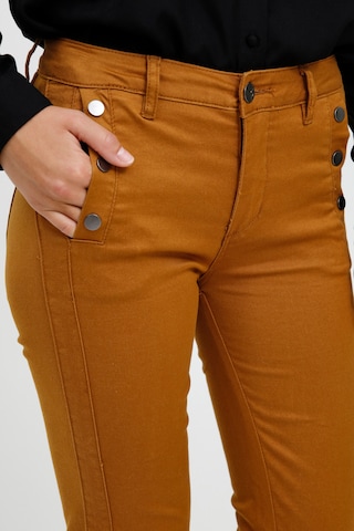 Fransa Slimfit Stoffhose 'FRLOMAX' in Braun