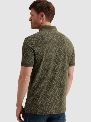 Maglietta 'Polo shirt with allover print and ribbed collar' di PME Legend in verde