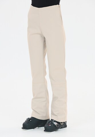 Athlecia Regular Workout Pants 'Vikki' in Beige: front