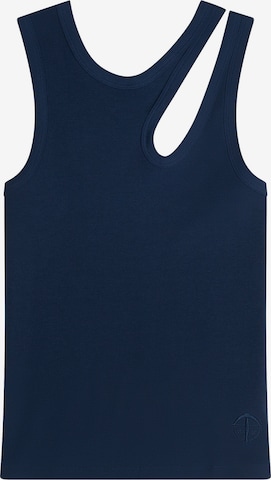 SCHIESSER Top ' SCHIESSER 150 YEARS ' in Blauw: voorkant