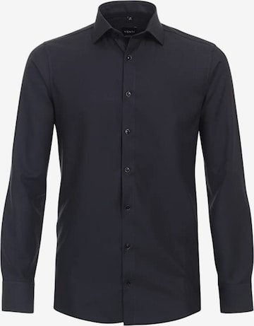 VENTI Regular fit Button Up Shirt in Black: front