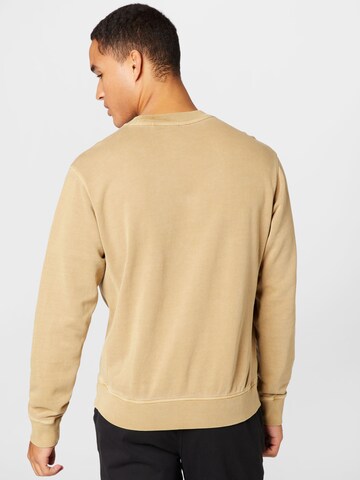 BOSS Sweatshirt 'Wefade' in Beige