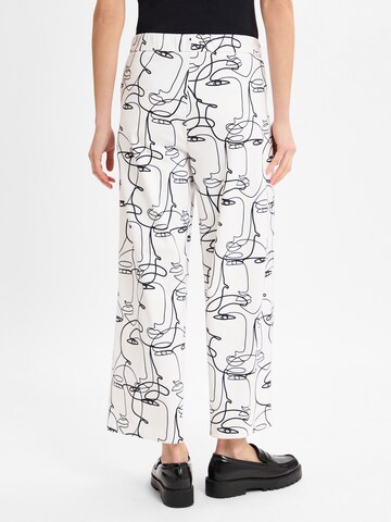 Wide Leg Pantalon 'Faye' MAC en blanc