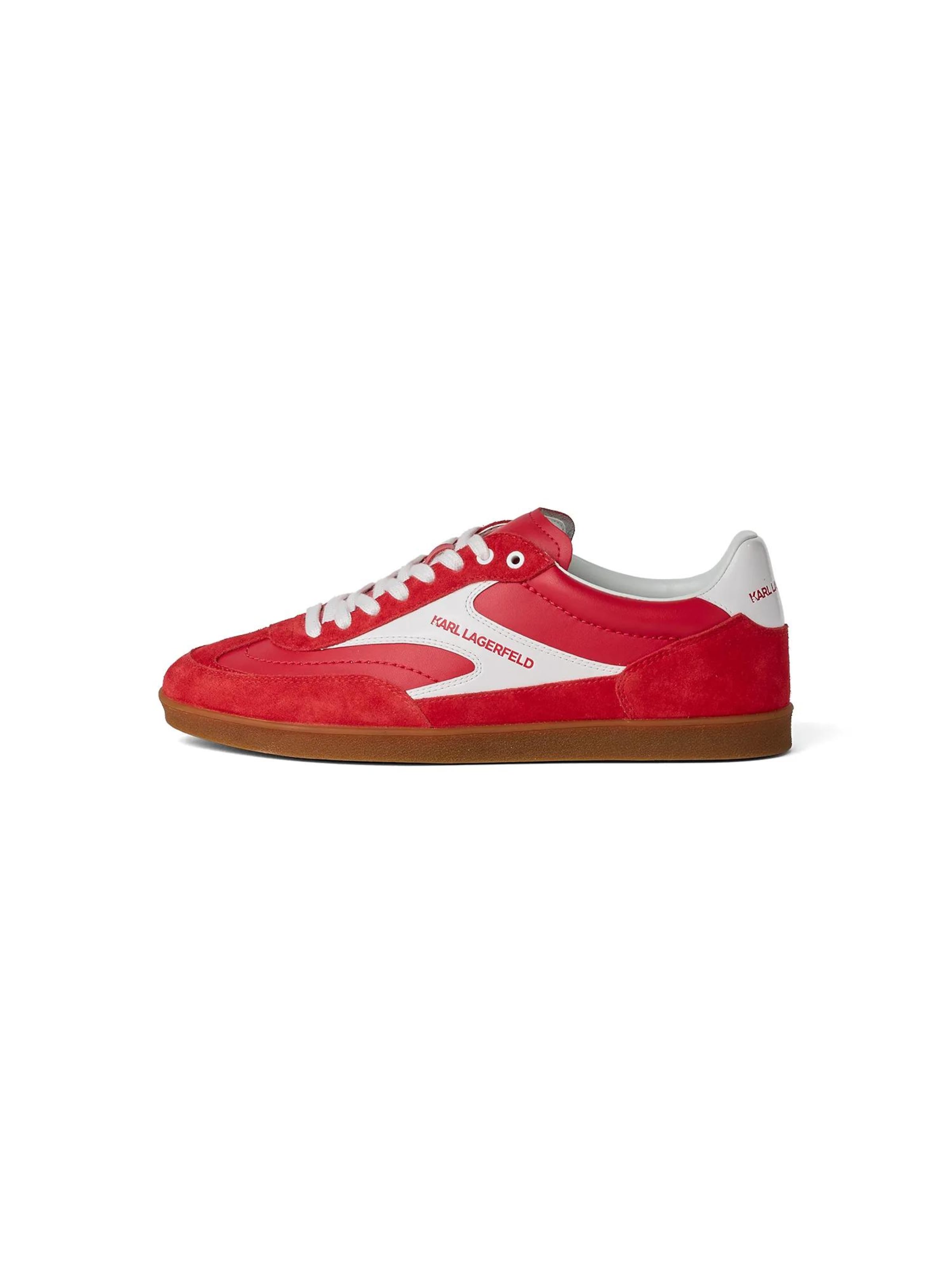 Baskets basses 'Kandidate' KARL LAGERFELD JEANS en rouge : devant