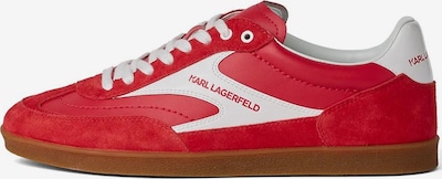 35 dydžio Sportbačiai be auliuko 'Kandidate' iš KARL LAGERFELD JEANS, spalva – vyšninė spalva / balta, Prekių apžvalga