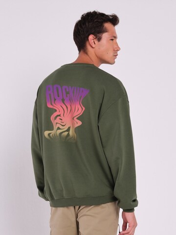 Rockupy Sweatshirt 'Callista'‌‌‌‌‌‌‌‌ in Grün