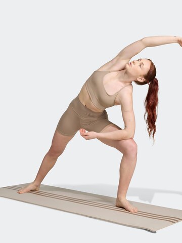 Skinny Pantalon de sport 'All Me' ADIDAS PERFORMANCE en beige : devant