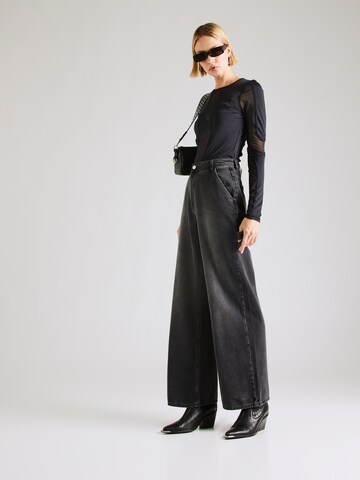ONLY Wide Leg Jeans 'ONLWEST' i sort