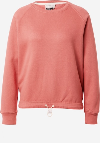 Stitch and Soul Sweatshirt in Roze: voorkant