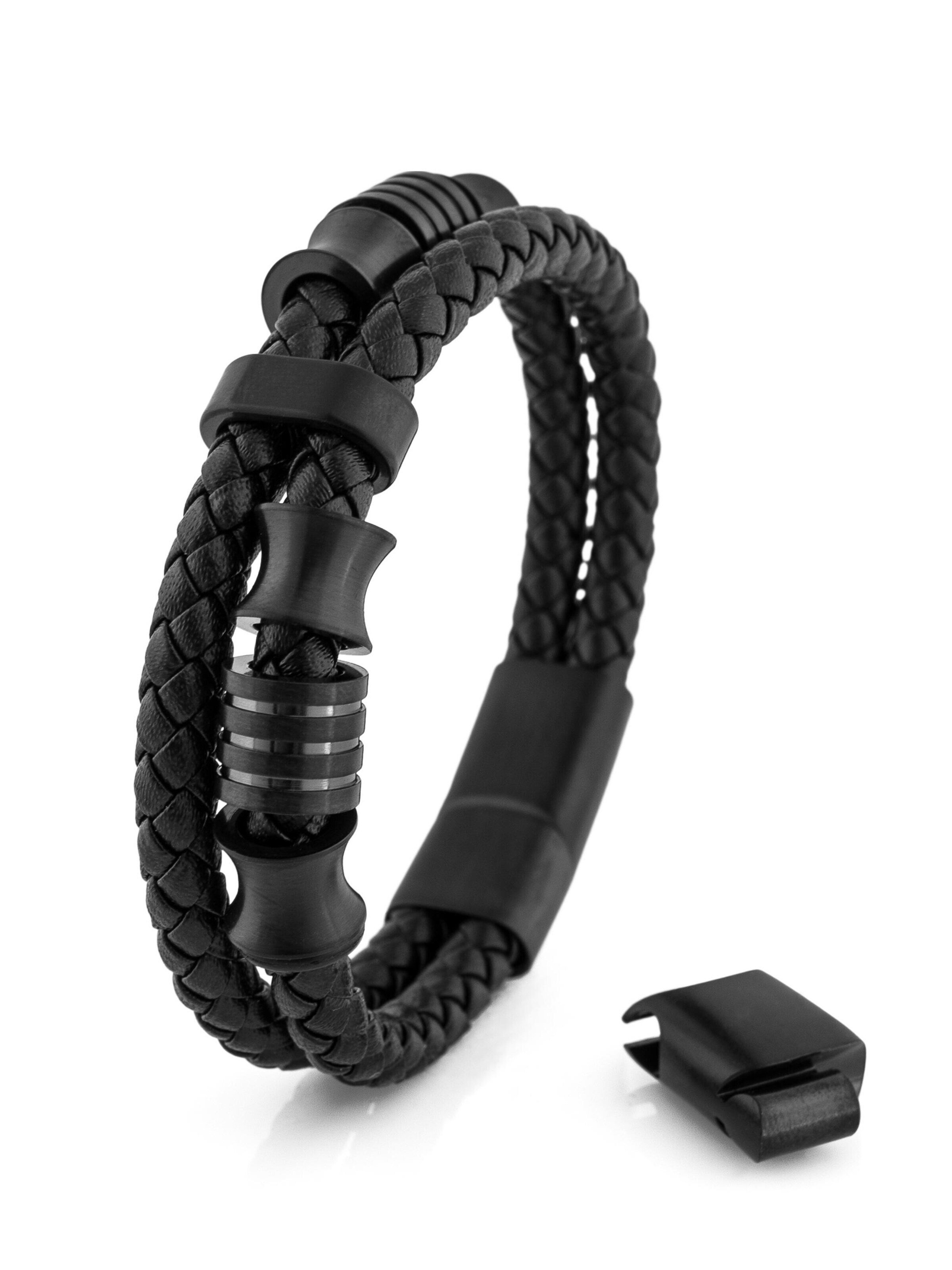Akitsune Armband 'Gracilitas'‌‌‌ in Schwarz: Vorderseite