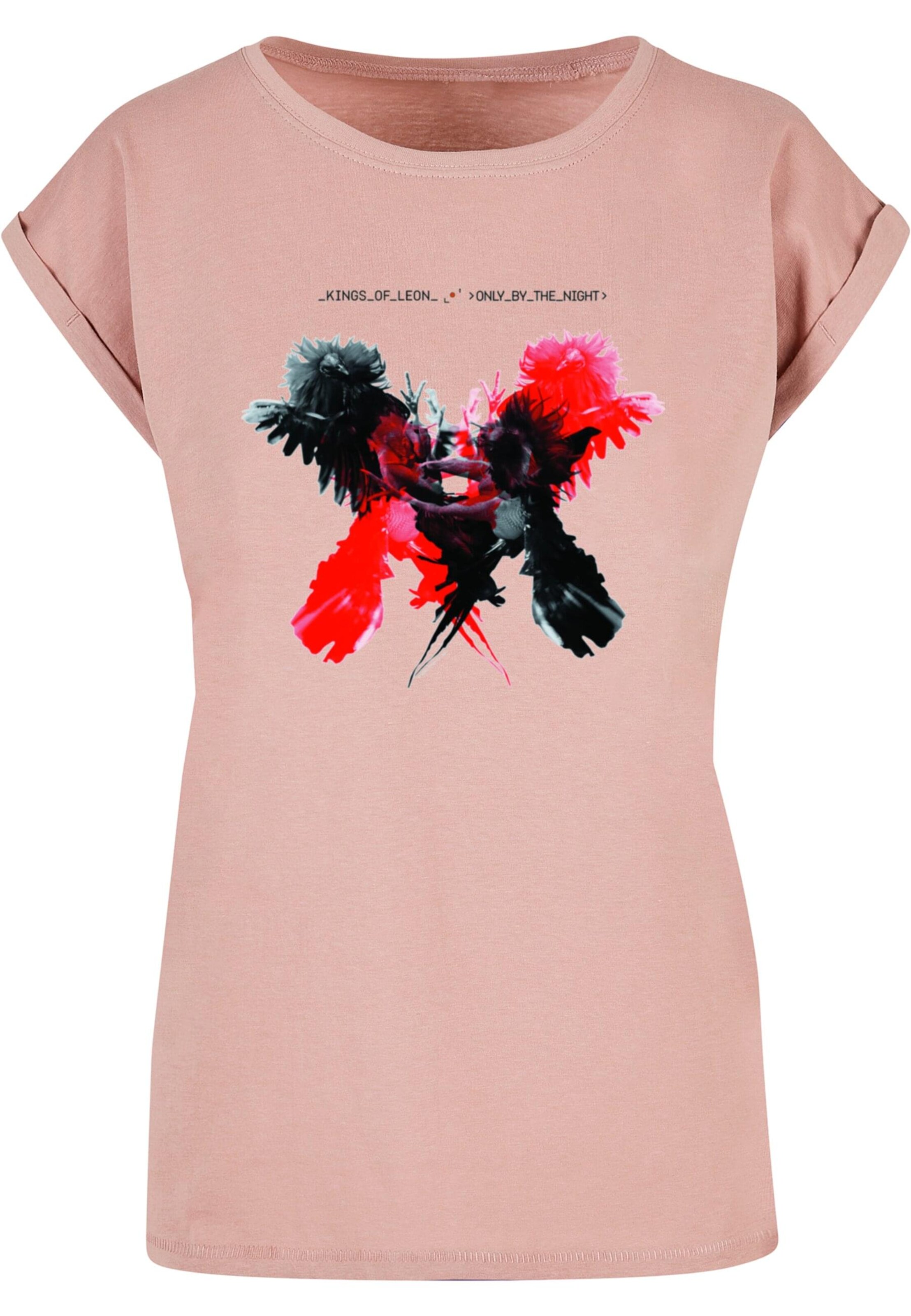 Merchcode Shirt 'Kings Of Leon - OBTN' in Pink: front