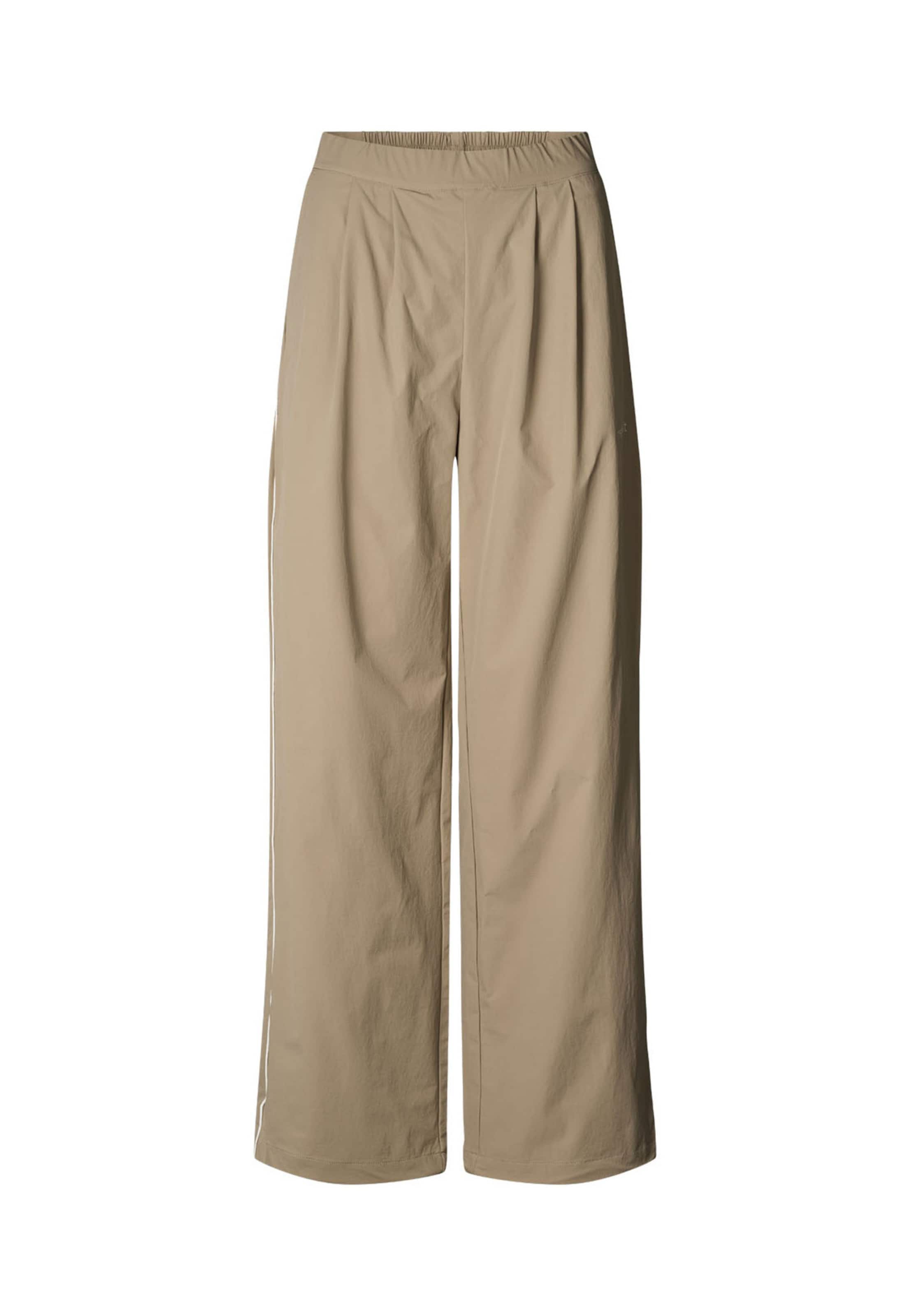 rethinkit studios Loosefit Bandplooibroek in Grijs: voorkant