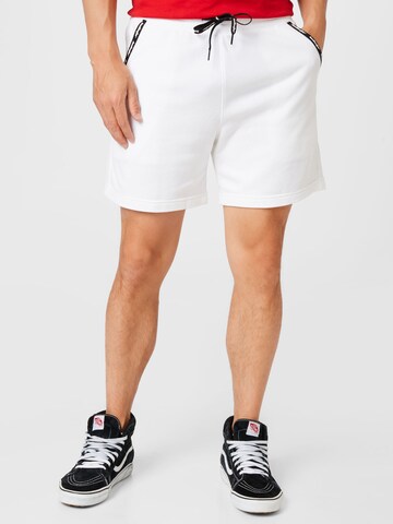 HOLLISTER Loose fit Trousers in White: front