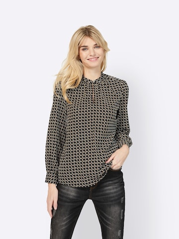 heine Blouse in Zwart: voorkant