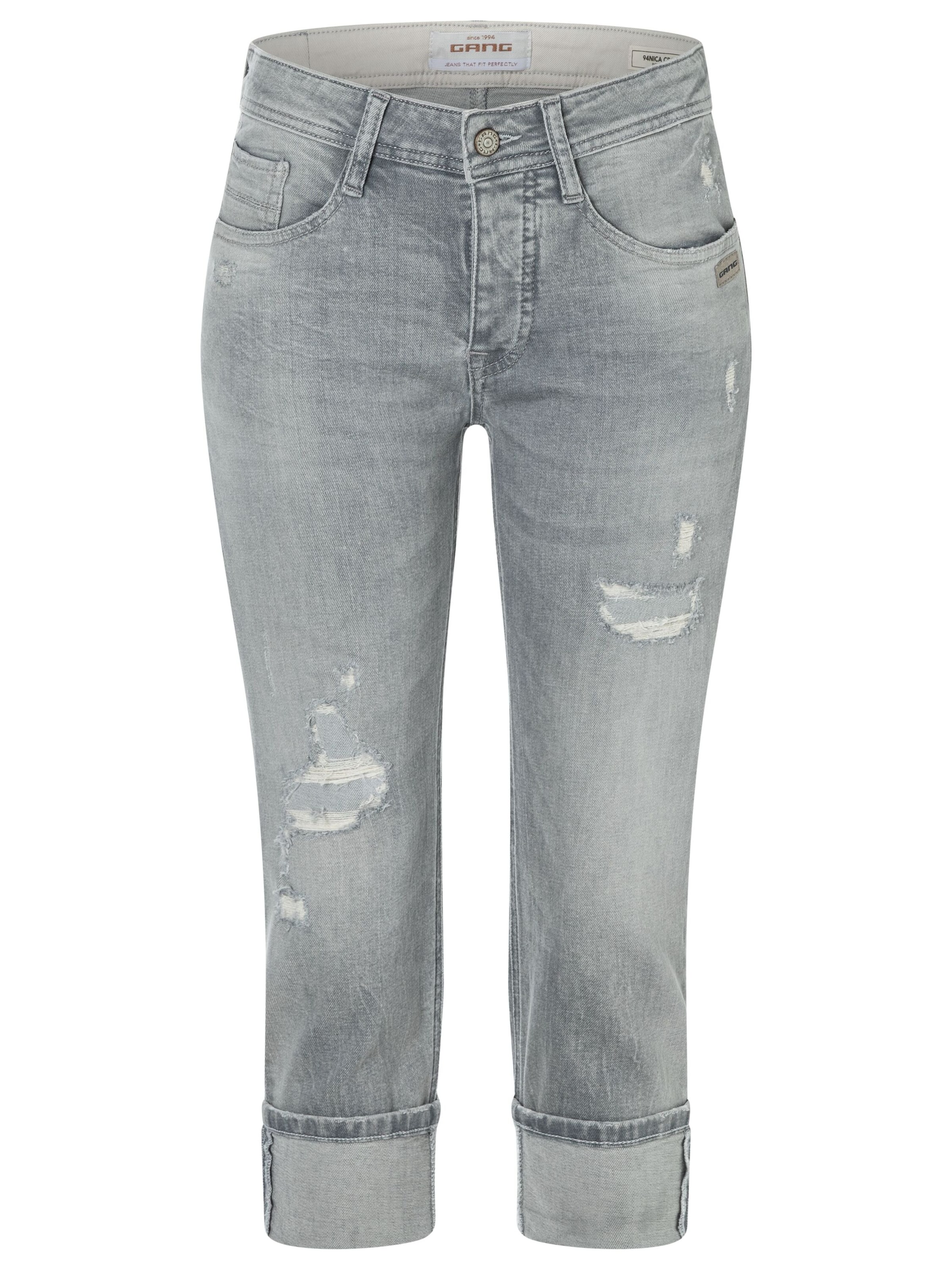 Gang Regular Jeans '94NICA CROPPED ' in Grau: Vorderseite
