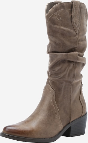 MTNG Cowboy Boots 'TANUBIS' in Brown: front