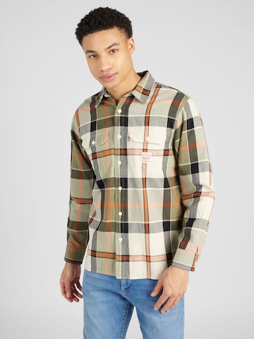 LEVI'S ® Regular fit Button Up Shirt in Green: front