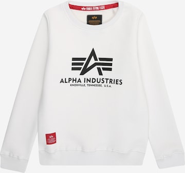 ALPHA INDUSTRIES - Sweatshirt em branco: frente