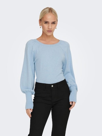 Pull-over ONLY en bleu : devant