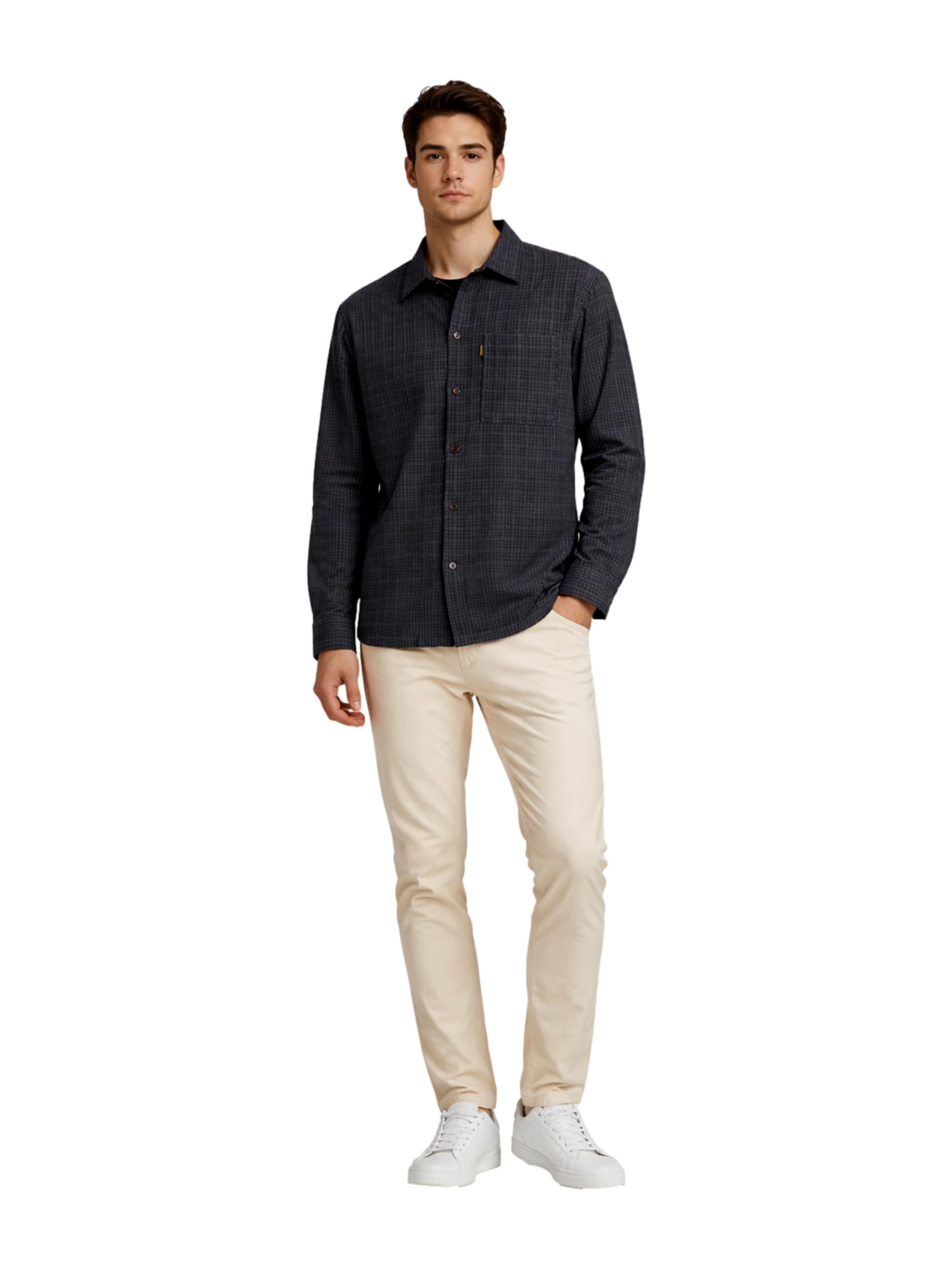JACK & JONES - Ajuste confortable Camisa 'Blucaleb' en negro
