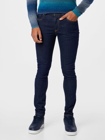 DIESEL Skinny Jeans 'SLEENKER' i blå: forside