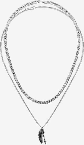 Pull&Bear Necklace in Silver: front