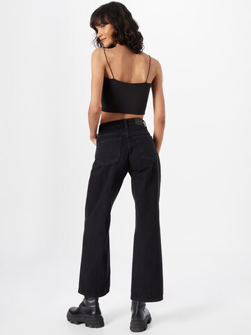 Monki Wide Leg Jeans in Schwarz