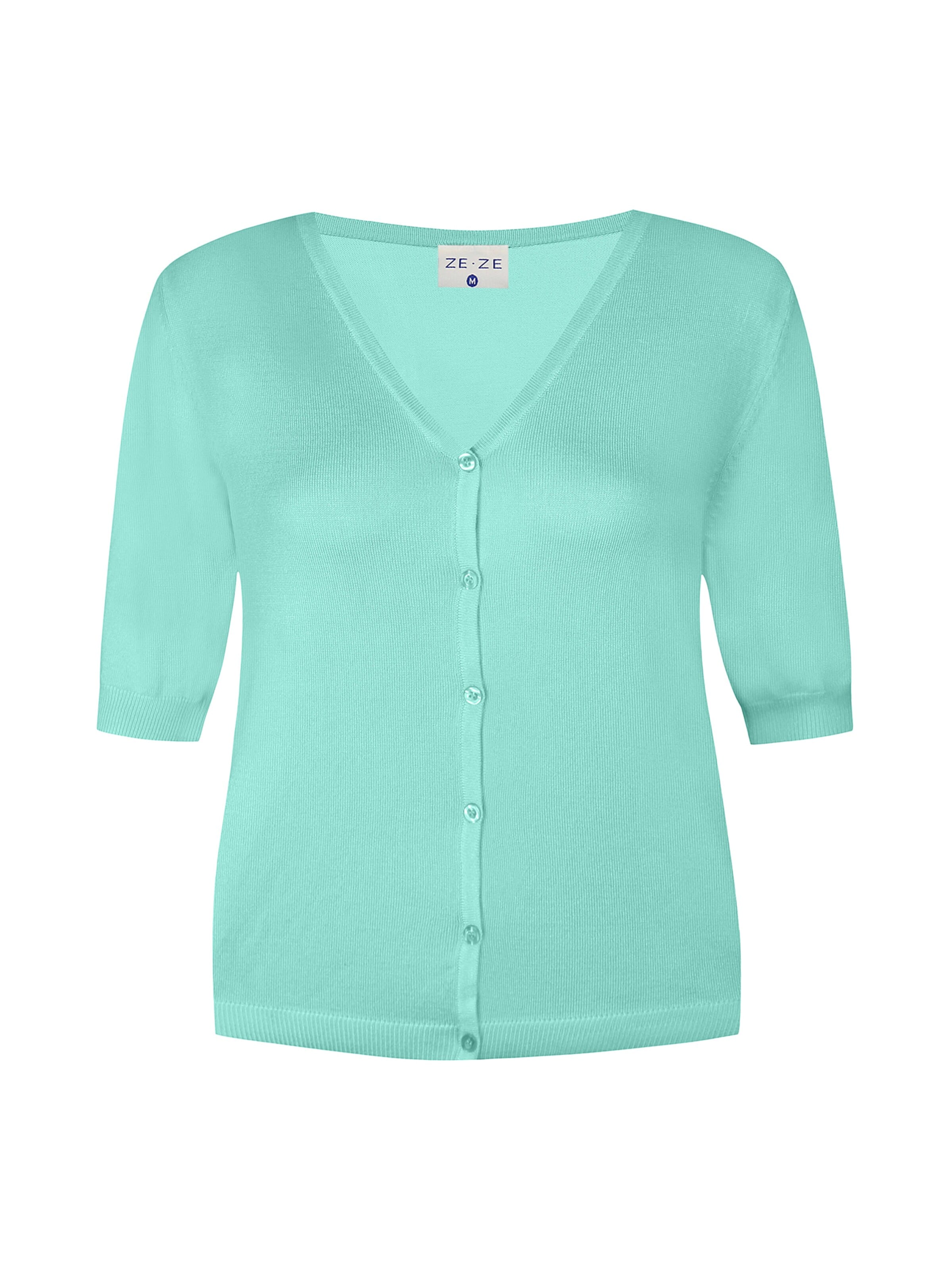 Cardigan 'Norma 212' ze-ze en vert : devant
