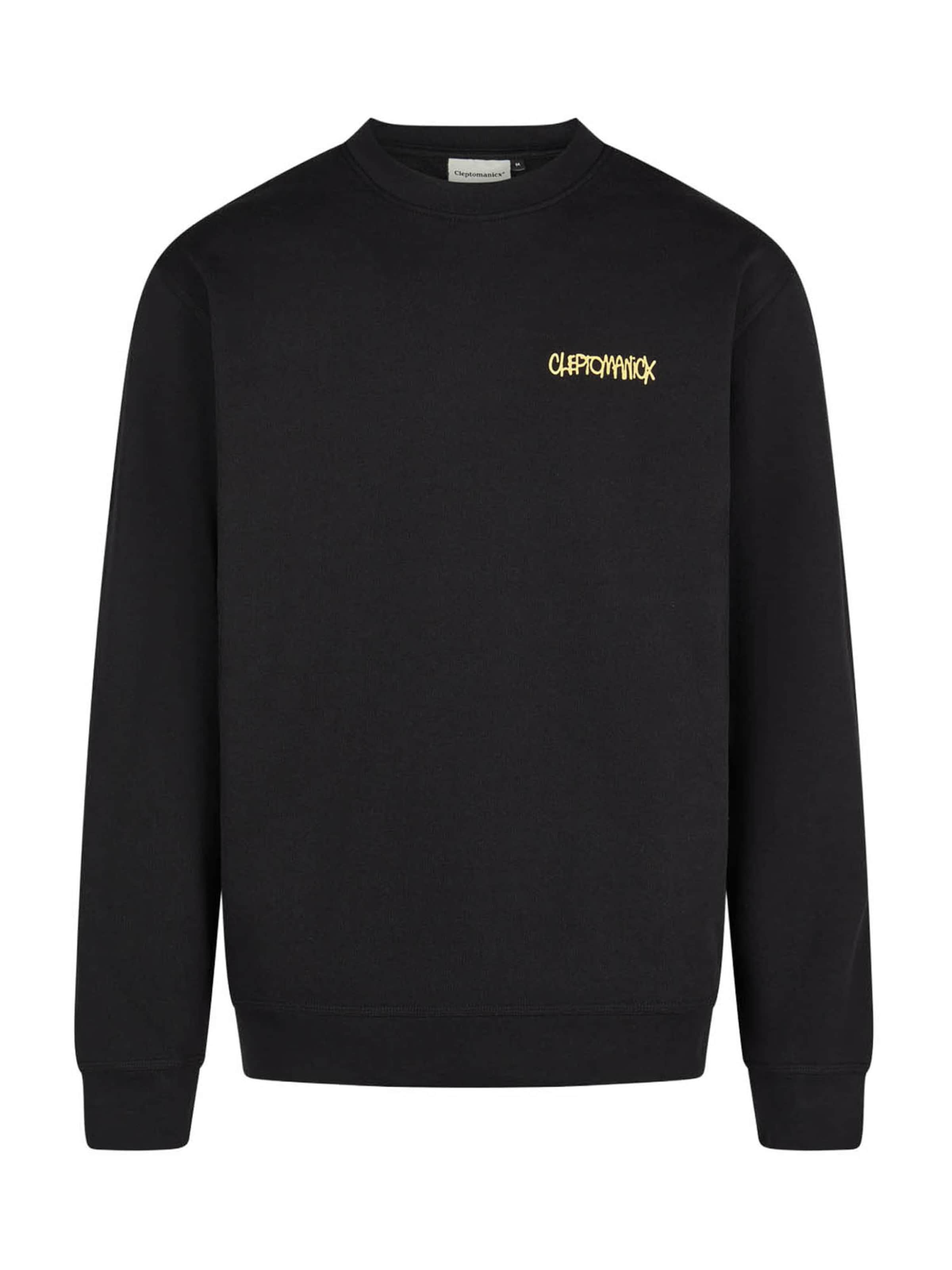 Cleptomanicx Sweatshirt 'So hot!' in Schwarz: Vorderseite