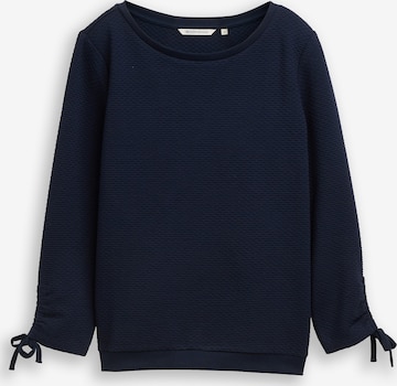 TOM TAILOR DENIM Mikina - Modrá: predná strana