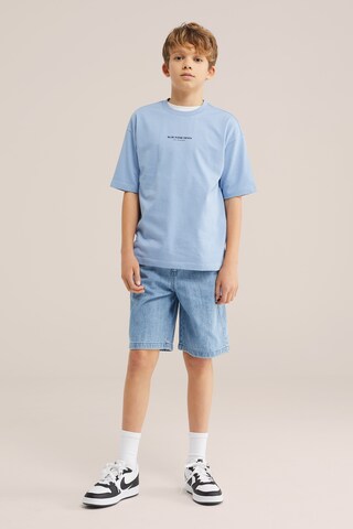 mėlyna WE Fashion Marškinėliai