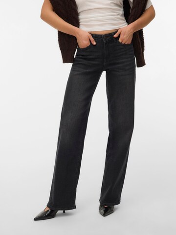 VERO MODA - Pierna ancha Vaquero 'VMLexi' en negro: frente