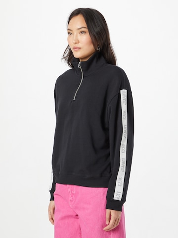 LEVI'S ® Sweatshirt 'Graphic Rue 1/4 Zip Crew' i sort: forside