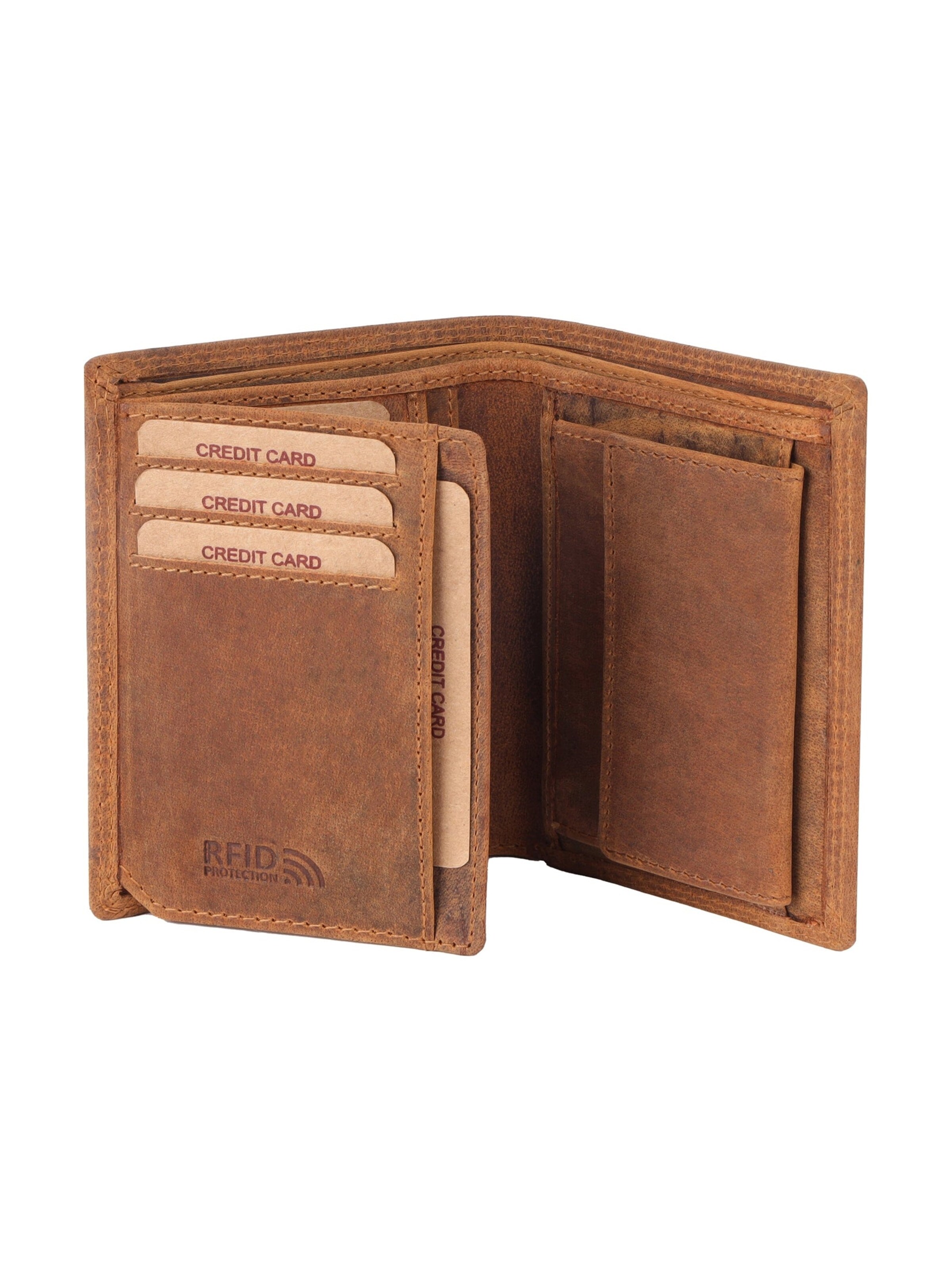 Benthill Wallet in Brown: front