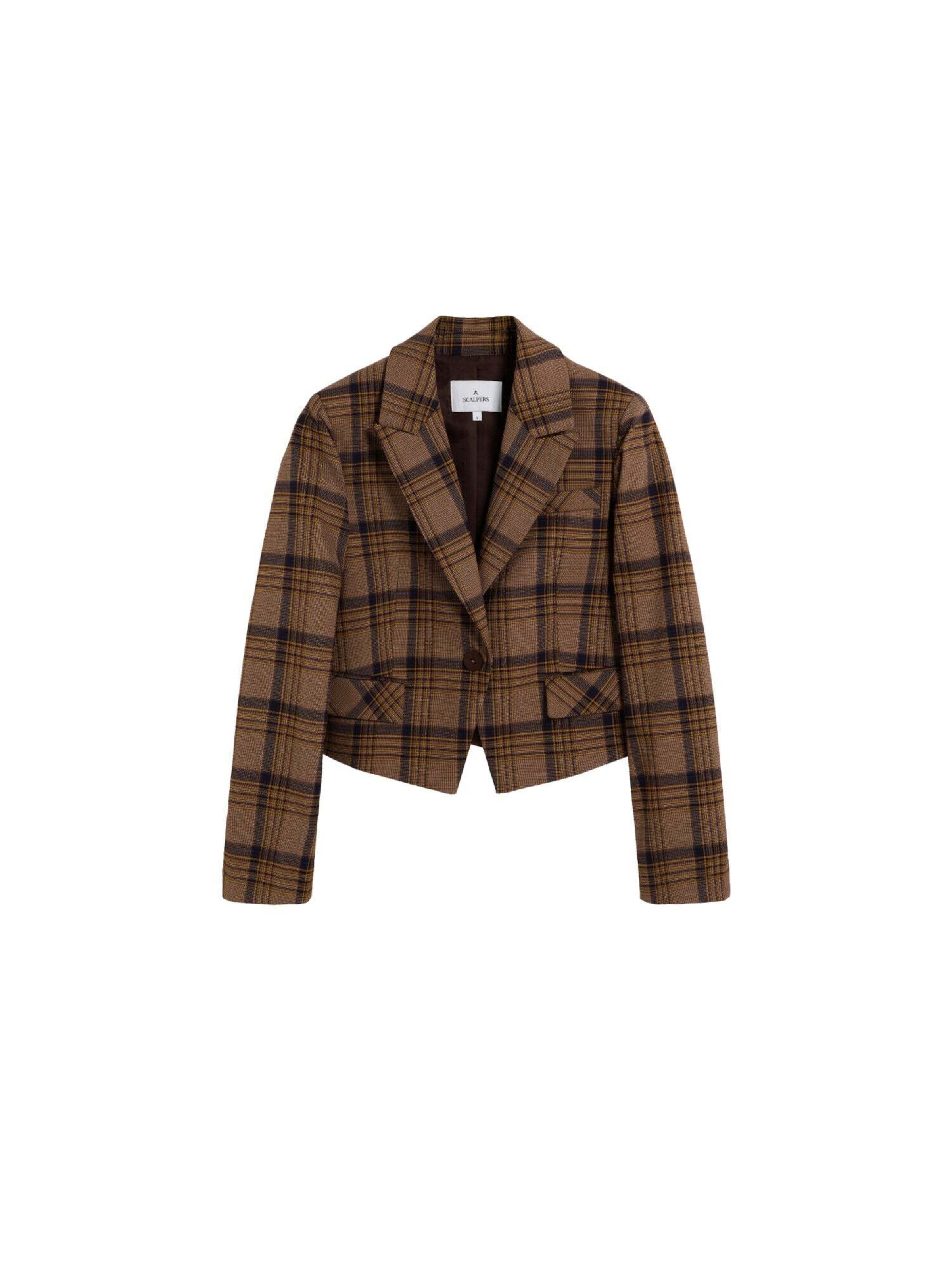 Scalpers Блейзър в кафяво: отпред