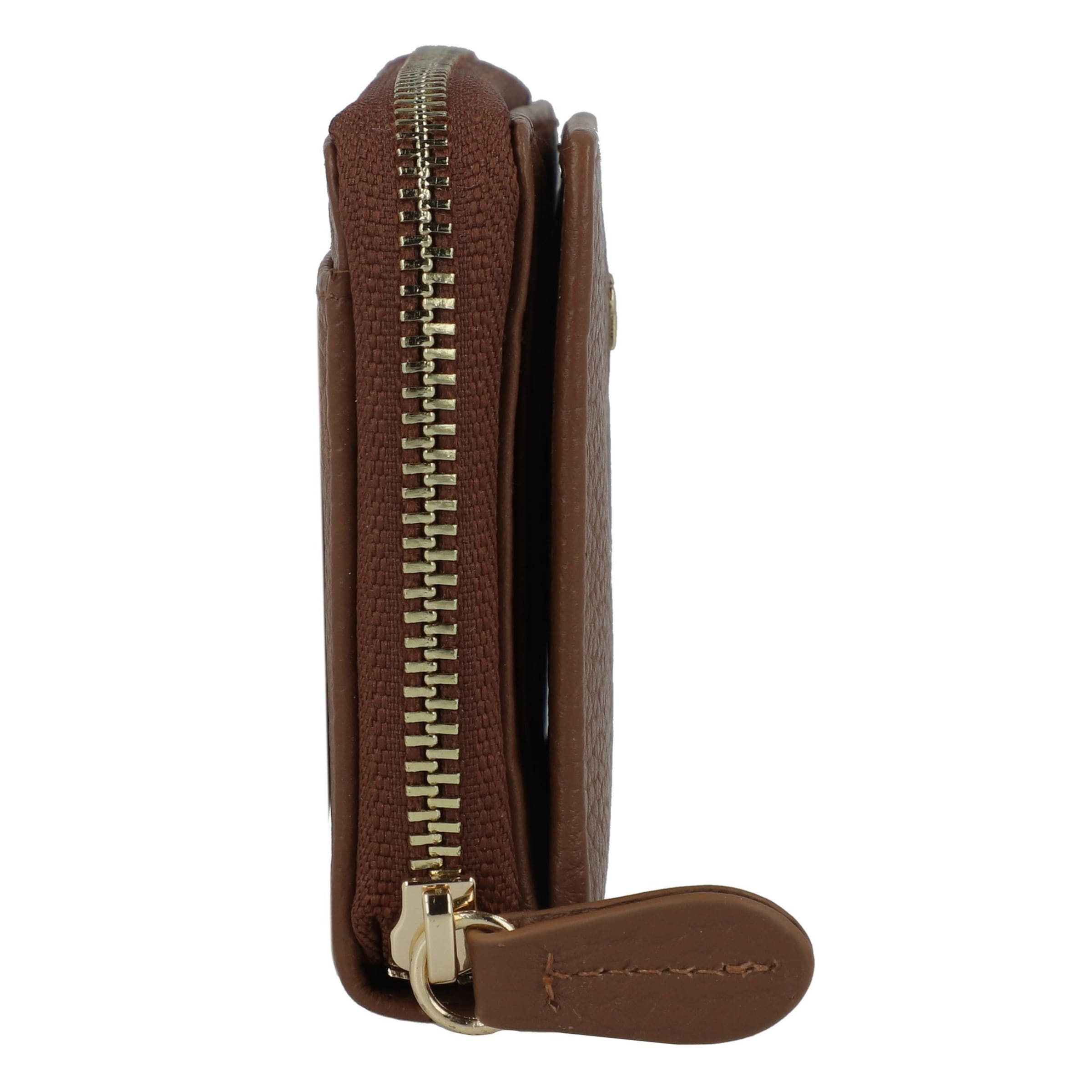Porte-monnaies 'Asti' Braun Büffel en marron
