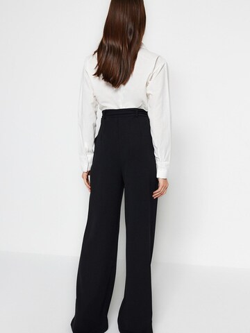 Wide Leg Pantalon Trendyol en noir