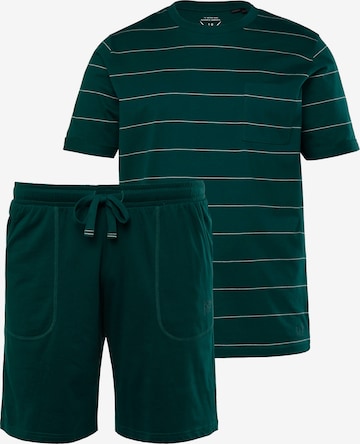 JP1880 Pyjama kort in Groen: voorkant