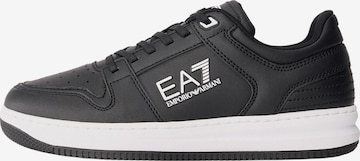 EA7 Emporio Armani - Zapatillas deportivas bajas 'SLASHER' en negro: frente