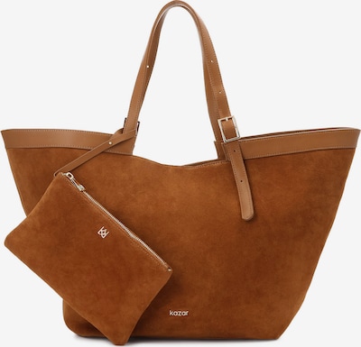 Pirkinių krepšys iš Kazar, spalva – ruda (konjako), Prekių apžvalga